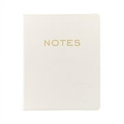 Cream-White NOTES Leather-like 8x10 Journal by Eccolo trade LOFTY THINKING Collection