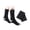 A-Black, variant on Advanced Heating Technology Cold Weather Socks For Men Women Windproof Thermal Cotton Long Socks Outdoor Activity
