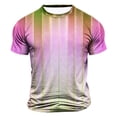 thumbnail image 1 of Wancir Chemises pour Hommes Liquidation Vente Hommes Mode Décontractée Imprimé Sport Manches Courtes Col Rond Blouses Chemises, 1 of 4