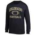 thumbnail image 2 of Men's Champion Black Colorado Buffaloes Football Icon Long Sleeve T-Shirt, 2 of 3