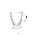 thumbnail image 3 of Moyic Taza de café de vidrio, tazas transparentes de té de doble capa, tazas de vino con aislamiento de leche, restaurante, cóctel, Bar, Mostrada 300ml, 3 of 6