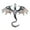 C, variant on Winged Dragon Brooch Retro Colorful Dragon Brooch Pin Decorative Alloy Lapel Pin Clothes Accessory for Backpack Hats Jackets Decoration