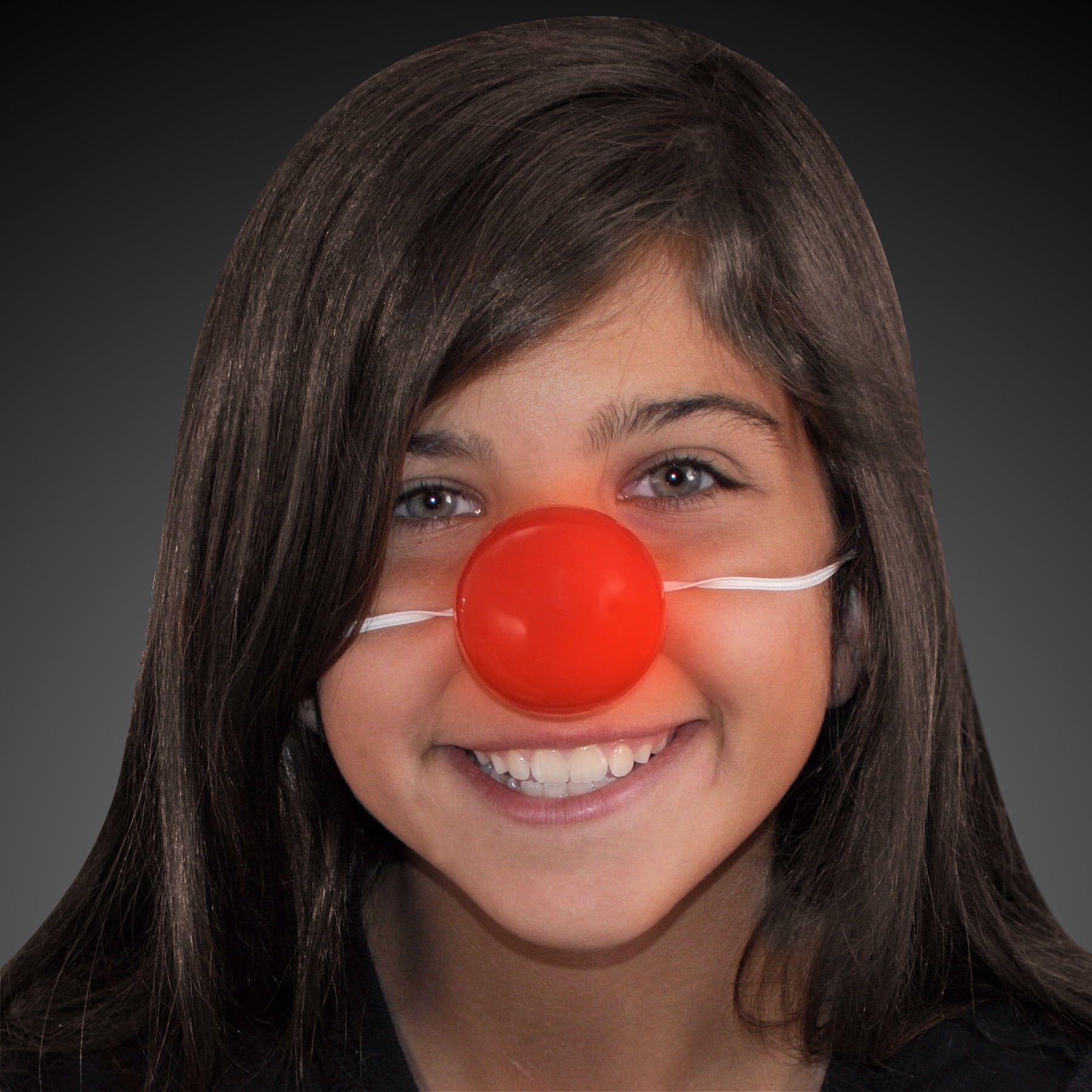 FlashingBlinkyLights Light Up Blinking Red Clown Nose