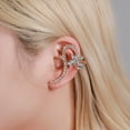 thumbnail image 3 of Naierhg 1Pc Women Rhinestone Flower Butterfly Ear Stud Cuff Clip Earring Helix Jewelry, 3 of 8