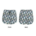 thumbnail image 3 of Yiaed Cute Rabbit Print Women's Running Shorts with Liner 3 Zipper Pockets Elastic Workout Athletic Gym Yoga Shorts-Medium, 3 of 7
