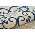 thumbnail image 5 of Nourison Caribbean Indoor/Outdoor Geometric Floral Ivory/Navy 2'6" x 4' Area Rug, (3' x 4'), 5 of 6
