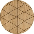thumbnail image 1 of Ahgly Company Indoor Round Abstract Orange Modern Area Rugs, 5' Round, 1 of 4