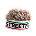 thumbnail image 2 of Gorro con peluca de pelo, gorro con peluca con visera, gorro novedoso para hombres y mujeres, para actividades al aire libre y casuales Marrón, 2 of 8