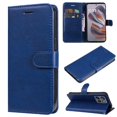 thumbnail image 1 of Wallet Case for Motorola Edge 50 Neo Flip Cover with Card Slots, Magnetic Stand & Strap Blue, 1 of 7
