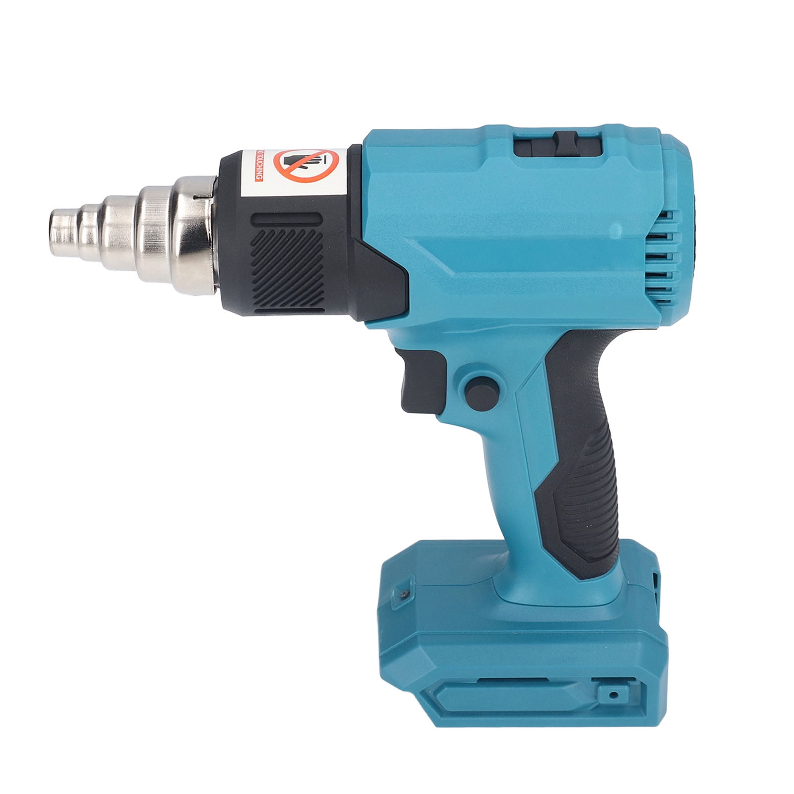 NFTIGB Cordless Heat Gun 18V Portable Hot Air Plastic Welding Gun with 4 Nozzles and 3 Gear Speed for Shrink Wrapping Crafts, 7.9 inches / 20 cm