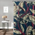 thumbnail image 2 of Orinice Bathroom Shower Curtain ﻿Tropical Plants Seamless Pattern Bird Paradise Bathtub 12 Hooks Solid Microfiber Fabric Water Repellent Treatment Modern Home Bath Room Decorations 36x72, 2 of 7