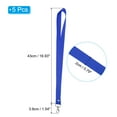 thumbnail image 2 of Uxcell 17" x 0.8" Neck Lanyards with Swivel Hook Clip for ID Badge Keys Blue 5 Pack, 2 of 6