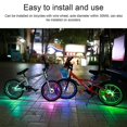thumbnail image 3 of Luz LED para buje de rueda de bicicleta, luces para radios de ciclismo, luz decorativa colorida para bicicleta, IP65, resistente al agua con, 3 of 4