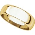 thumbnail image 5 of 6mm Half Round Band in 18k Yellow Gold - Size 10, 5 of 9