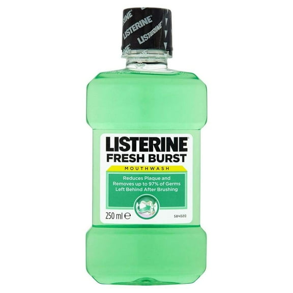 Listerine Antiseptic Mouthwash, Fresh Burst 250 Ml Packaging May Vary