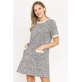 thumbnail image 7 of Eloges Women's Tweed Short Sleeve Shift Dress with Pockets, 7 of 7