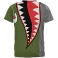 thumbnail image 2 of Halloween WWII Flying Tiger Fighter Shark Nose Art All Over Mens T Shirt Multi SM, 2 of 2