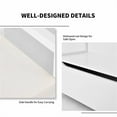 thumbnail image 6 of Demi Bonn 34" Storage Bench with Cushion, Lift-Top Toy Storage Organizer Trunk with 2 Safety Hinges, Wood Storage Box Chest for Bedroom, Entryway, Living Room, White, 6 of 8