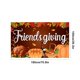 thumbnail image 3 of Fiudx Liquidación navideña Fondo de tela con temática de Acción de Gracias Serie naranja y amarilla Cosechas de Acción de Gracias Calabaza Hoja de arce Pavo Decoración de fiesta, 3 of 6