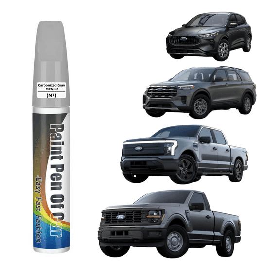 Car Touch Up Paint(Carbonized Gray Metallic(M7)) for Ford, Car Paint Scratch Repair Kit, Quick & Easy Solution to Repair