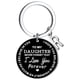 thumbnail image 1 of Llaveros para mujer, llavero de billetera, llavero de auto, lindo llavero DIY para mi hija, llavero de acero inoxidable negro con apellido de 26 letras, 2,5 cm, decoraciones de moda, 1 of 3