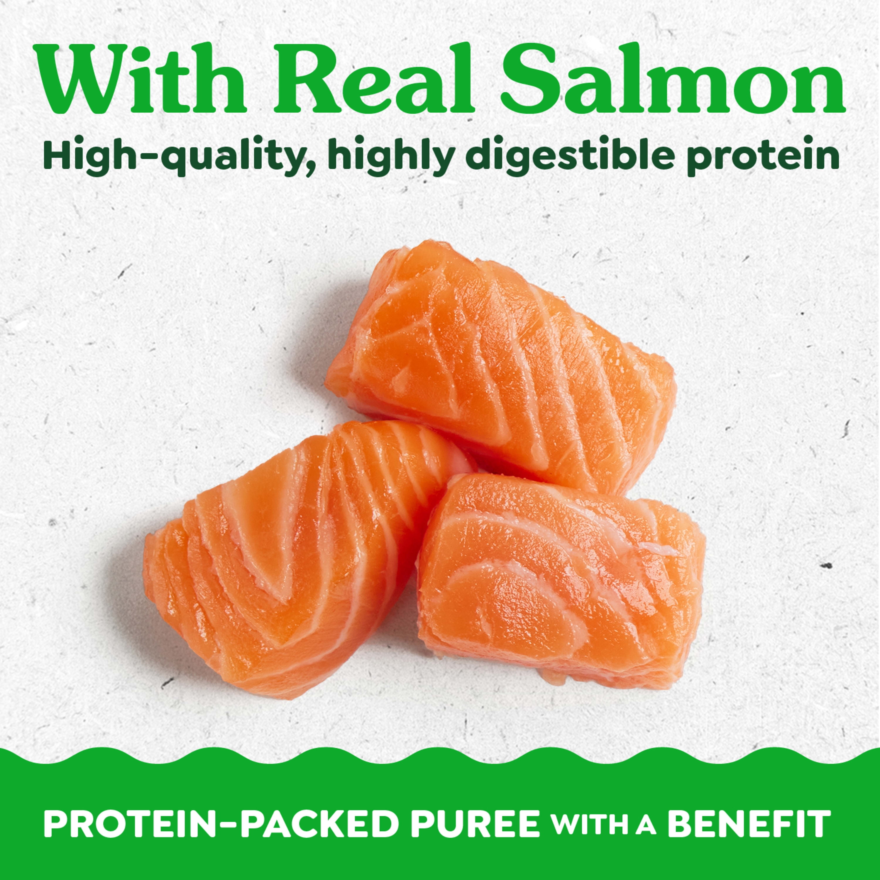 Greenies Puree Skin & Coat Cat Treats with Salmon - 4 Count