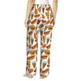 thumbnail image 3 of Balery Hot Dog Burger print Women's Pajama Pants,Ultra Lightweight Pjs,Lounge Pant-Medium, 3 of 9