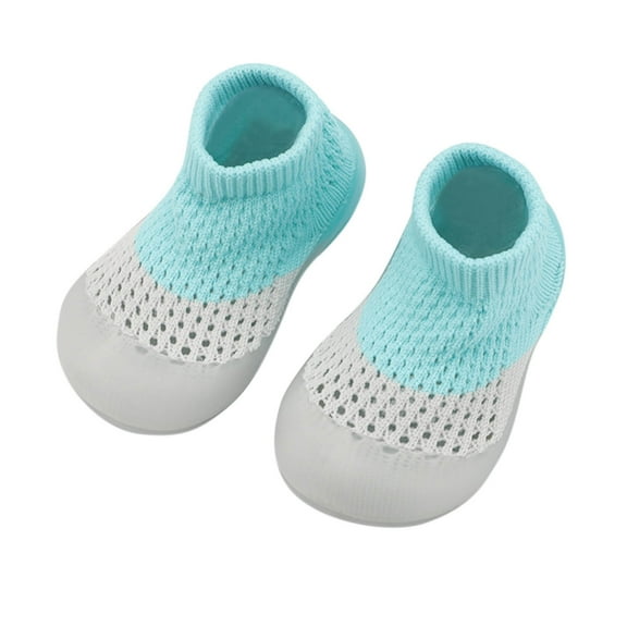 EnJoCho Toddler Indoor Cute Shoes First Walkers Mesh Hole Color Baby Elastic Socks Shoes Toddler Kids Fashion Indoor Outdoor Shoes Baby Unisex Sports Shoes