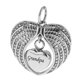 thumbnail image 1 of 1 Pieza de Acero Inoxidable en Forma de Corazón Colgante de Ala Angular Regalo Familiar Colgante de Urna para Mascotas Cenizas de Regalo Zulema Colgante conmemorativo de la ceniza de la urna, 1 of 8