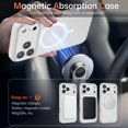 thumbnail image 5 of DUEDUE iPhone 17 Pro Case 6.3" Compatible with MagSafe, Magnetic Slim Matte Shockproof Cover Case For iPhone 17 Pro, White, 5 of 7