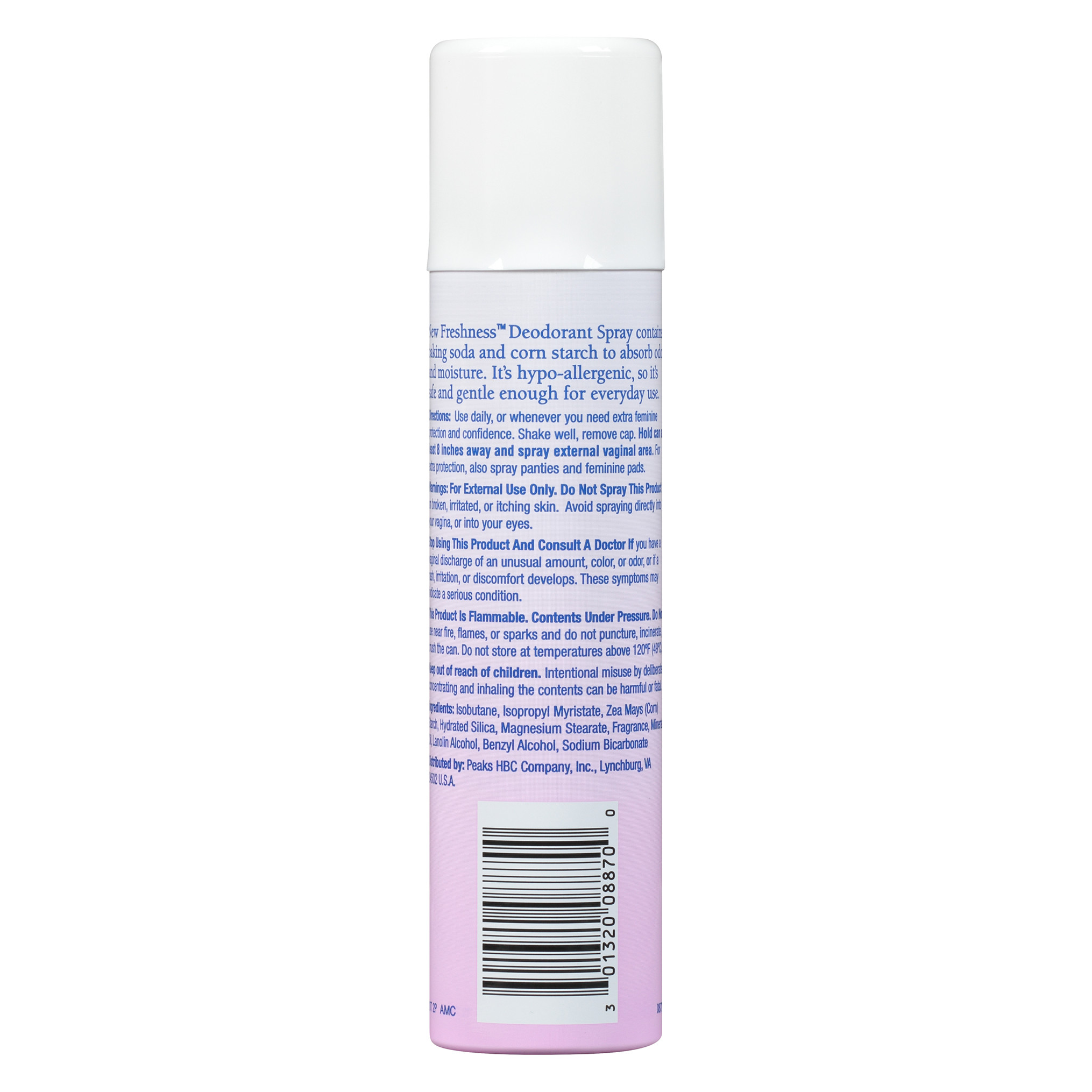 New Freshness Hypoallergenic Feminine Deodorant Spray, 2 Oz - image 5 of 12