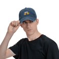 thumbnail image 6 of Beer Mug Baseball Cap Vintage Soft Washed Denim,Golf Dad Hat Adjustable Trucker Hats for Men Women Unisex Adult,Navy Blue, 6 of 6