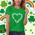 thumbnail image 2 of MKOSPLRT T-Shirts de la Saint-Patrick pour Enfants 3-15 Ans T-Shirts Graphiques Cœurs d'Amour Manches Courtes Col Rond T-Shirts de Détente T-Shirts de Fête, 2 of 6