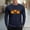Navy, variant on FDGIU Men's Halloween Graphic Tees Men Fashion Casual Print Sports Long Sleeves Round-Neck Blouses Shirts Casual Shirts