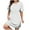 White, variant on Yijfswar Summer Dresses for Women Crewneck Short Sleeve Flowy Tshirt Dress Casual Loose Shirt Dresses
