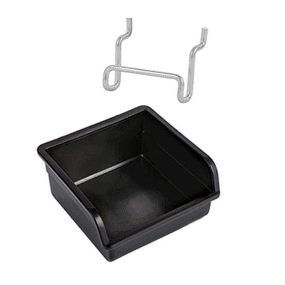 lanema and Metal Pegboard Storage Bins Hardware Storage Box with Hook Practical Peg Board Basket Attachment