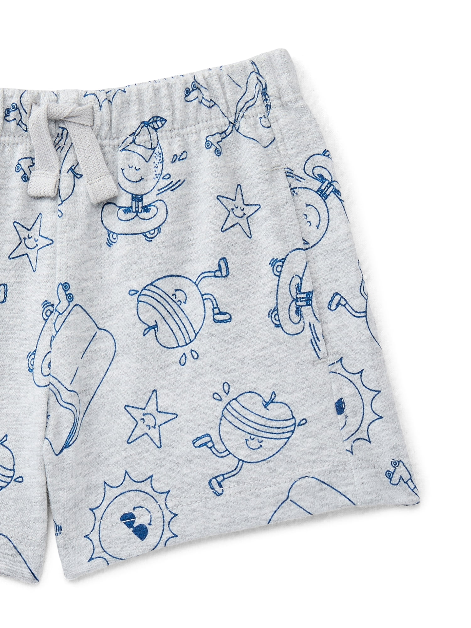 Wonder Nation Baby Boy French Terry Drawstring Shorts, Sizes 0-24 Months