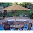 thumbnail image 1 of Jeco Parasol de Marché en Bois de 9 Pieds pour Patio en Polyester, Brun, 1 of 1