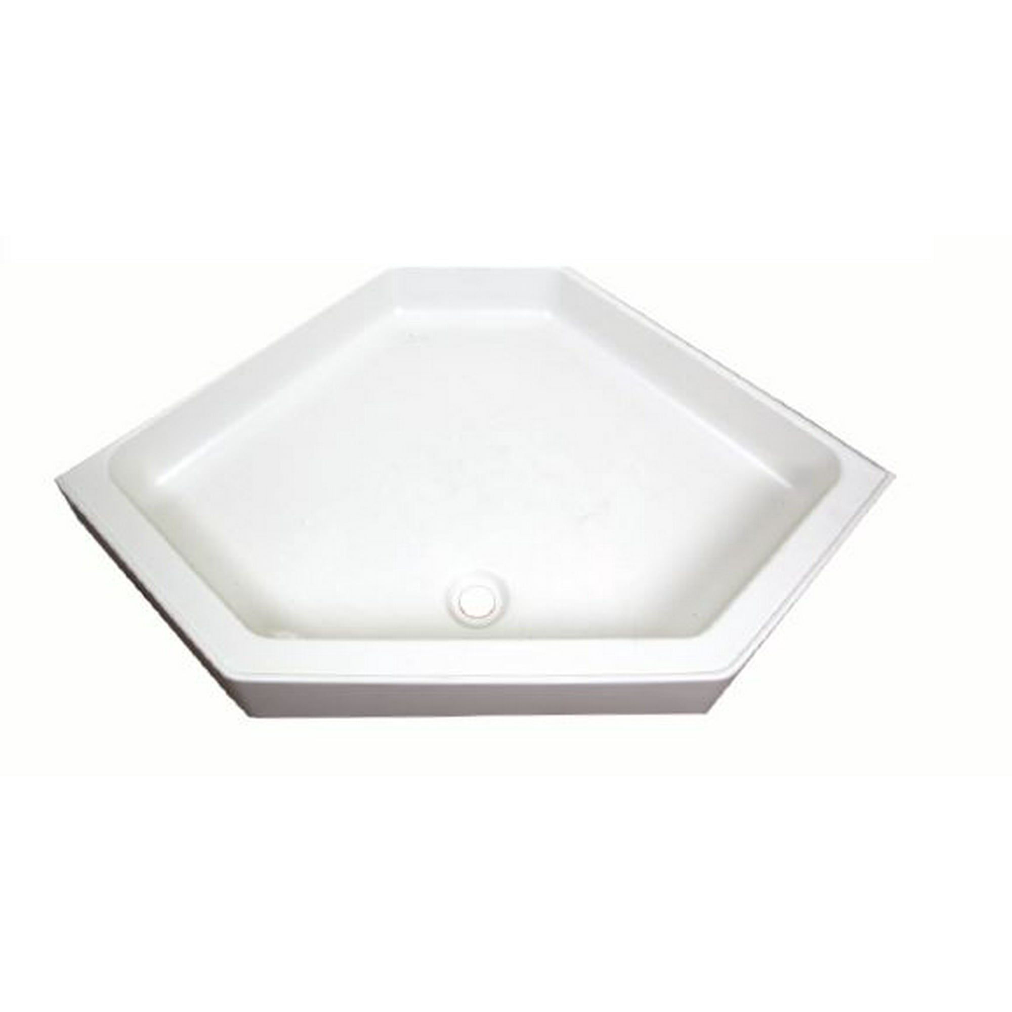 Lippert Components 210367 Shower Pan Better Bath Rectangular 24 Inch X 32 Inch With Threshold Center Drain White Abs Walmart Canada