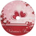 thumbnail image 1 of FMSHPON Valentine's Day Romantic Love Heart Flowers Xmas Christmas Tree Skirt Stand Mat for Holiday Party Decoration Indoor Outdoor 48 inches, 1 of 6