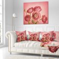 thumbnail image 2 of Designart Bunch of Ranunculus Flowers on Pink - Floral Throw Pillow - 16x16, 2 of 4