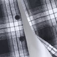 thumbnail image 6 of Boys Outfit Sets 2Pcs Flannel Plaid Shirt and Pants Set Hoodie Sweatsuit for Summer Kids Clothes, 6 of 6