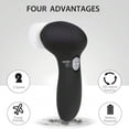 thumbnail image 2 of Black Rechargeable Sonic Facial Cleansing Brush With Interchangeable Heads, Waterproof Vibrating Exfoliator For Deep Skin Cleaning, 2 of 6