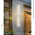 thumbnail image 4 of Modern LED Wall Lights White Outdoor Linear Lighting Fixtures for Garden Exterior Wall Sconce Wall Mount Lighting for Porch Patio Garage Door 47.2 Inch, 4 of 8