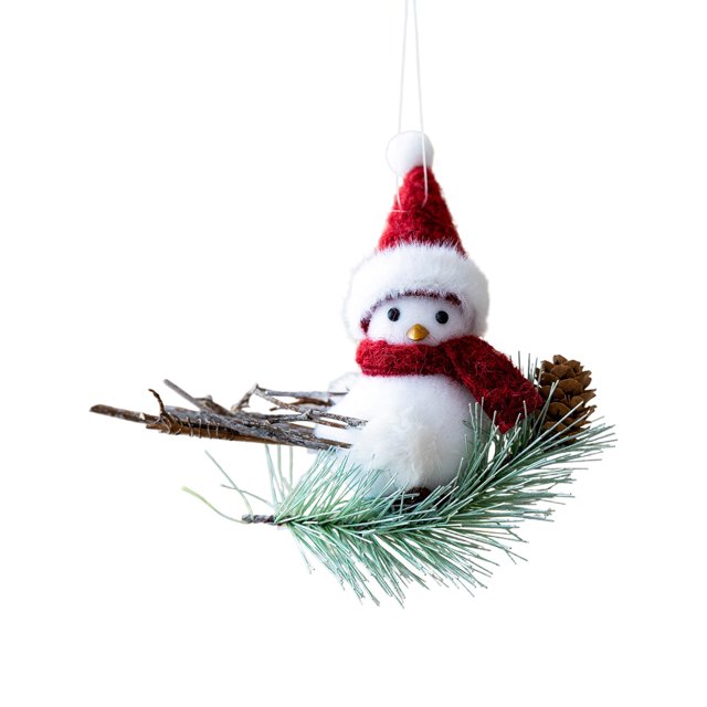 Bwiyojiz Décorations de Noël pour la Maison, Produits de Vacances, Ornements en Mousse Artificielle Oiseaux Rouges pour Arbre, Cadeaux pour Ami, Rouge