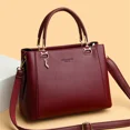 thumbnail image 2 of Bolsos de mano de gran capacidad para mujer, bolsos de hombro de piel de alta calidad, nuevos y elegantes bolsos de mano con asa superior para mujer, 2 of 5