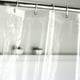thumbnail image 4 of 3 Piezas 180cmx180cm Cortina de Ducha Impermeable de Plástico Peva Transparente Blanco Claro Cortina de Baño Cortina de Baño de Lujo con Ganchos, 4 of 5