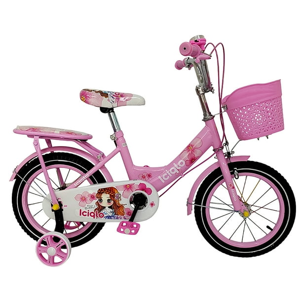 Bicicleta Infantil R-14 Niñas Con Canastilla Entrenamiento