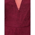 thumbnail image 5 of INSPIRE CHIC Women's Lace Dress for Wedding Guest Cocktail Evening Ruffle Cap Sleeves Tiered A-Line Maxi Dresses S Burgundy, 5 of 6