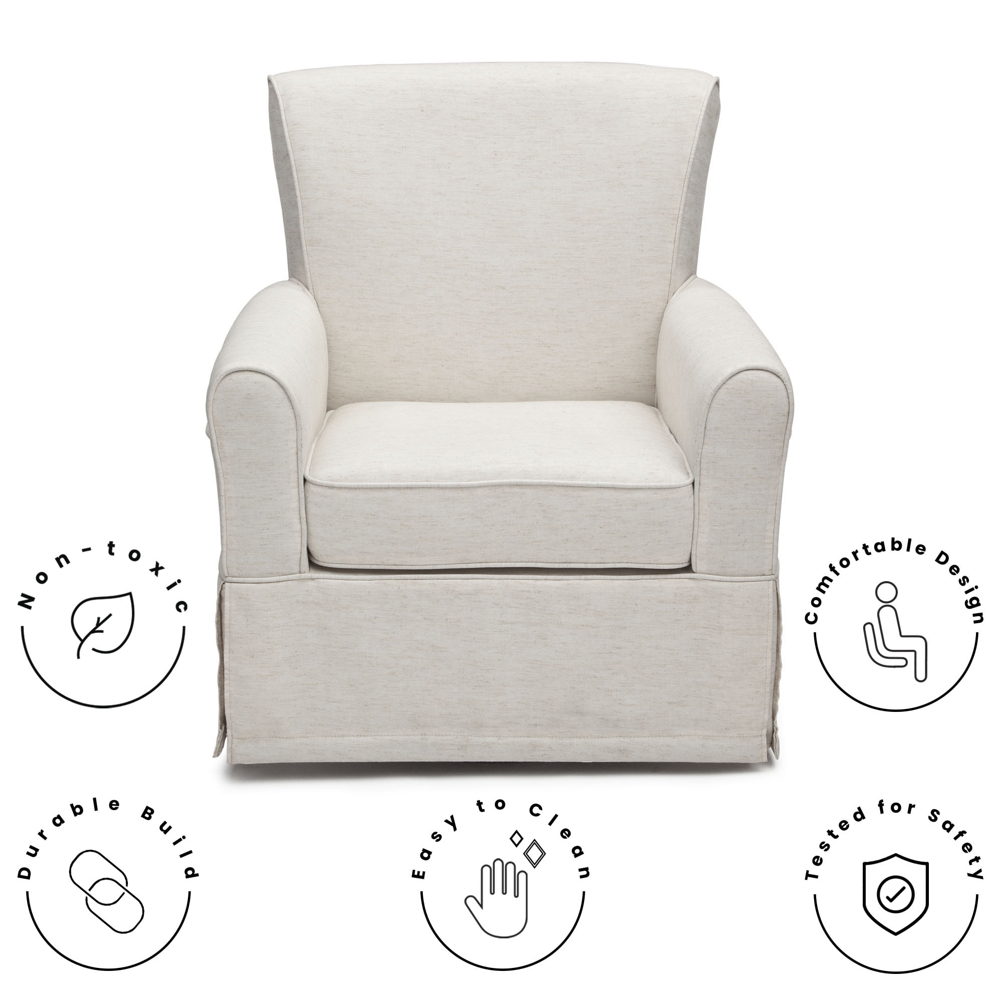 delta children epic nursery glider